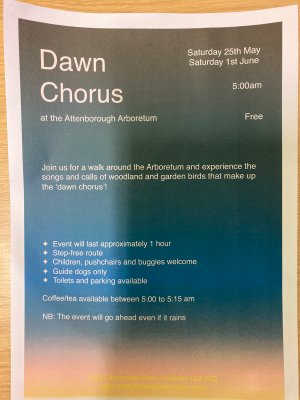Attenborough Arboretum - Dawn Chorus